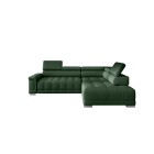 Narożnik CAMPO L z elektryczną regulacją siedziska Prawostronny w tkaninie MEMPHIS 12 WERSAL