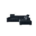 Narożnik CAMPO L z elektryczną regulacją siedziska Prawostronny w tkaninie MEMPHIS 20 WERSAL