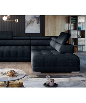 Narożnik CAMPO L z elektryczną regulacją siedziska Prawostronny w tkaninie MEMPHIS 20 WERSAL