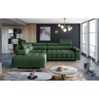 Narożnik CAMPO L z elektryczną regulacją siedziska Lewostronny w tkaninie MEMPHIS 12 WERSAL