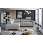 Narożnik CAMPO L z elektryczną regulacją siedziska Lewostronny w tkaninie MEMPHIS 16 WERSAL