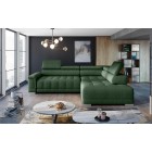 Narożnik CAMPO L z elektryczną regulacją siedziska Prawostronny w tkaninie MEMPHIS 12 WERSAL