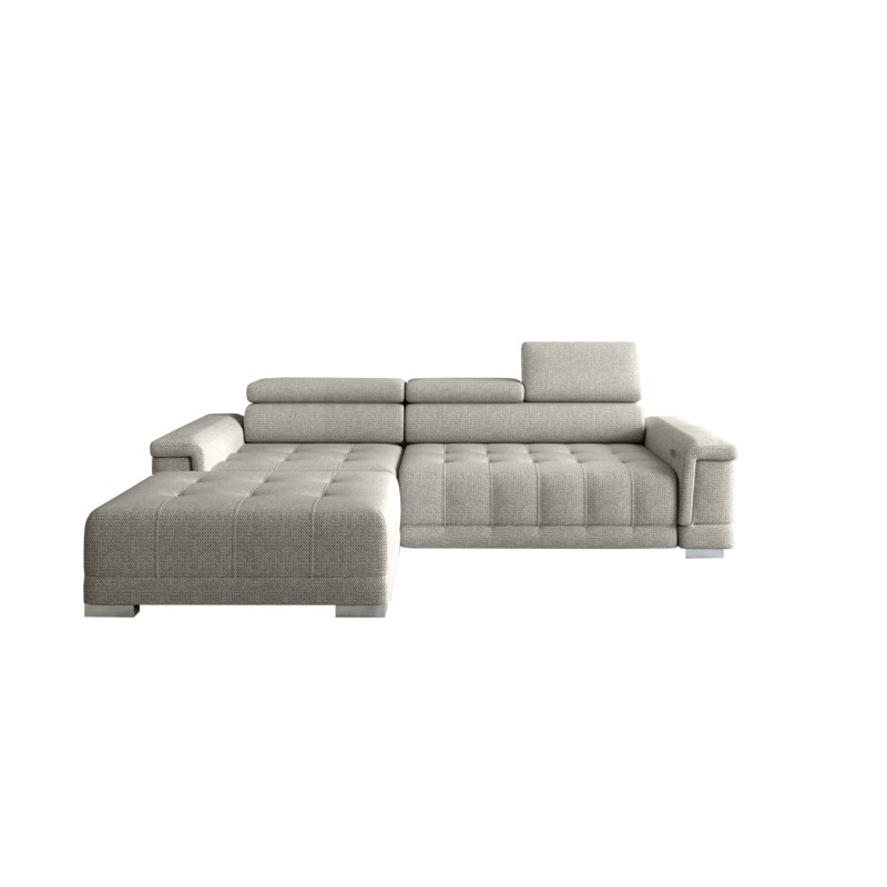 Narożnik CAMPO S z elektryczną regulacją siedziska Lewostronny w tkaninie MEMPHIS 04 WERSAL