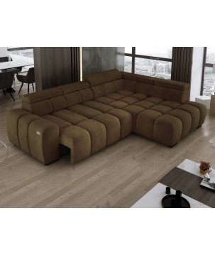 Narożnik BULL L Prawostronny z Elektryczną Regulacją SALVADOR 10 WERSAL