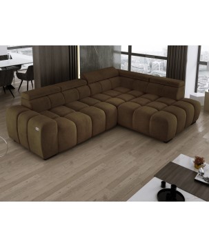 Narożnik BULL L Prawostronny z Elektryczną Regulacją SALVADOR 10 WERSAL