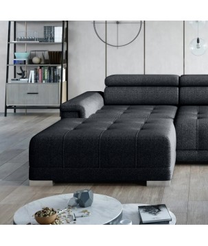 Narożnik CAMPO S z elektryczną regulacją siedziska Lewostronny w tkaninie MEMPHIS 20 WERSAL