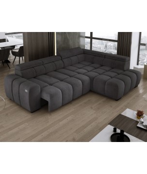 Narożnik BULL L Prawostronny z Elektryczną Regulacją SALVADOR 15 WERSAL