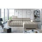 Narożnik CAMPO S z elektryczną regulacją siedziska Prawostronny w tkaninie MEMPHIS 04 WERSAL