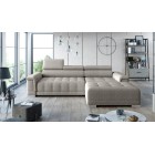 Narożnik CAMPO S z elektryczną regulacją siedziska Prawostronny w tkaninie MEMPHIS 05 WERSAL