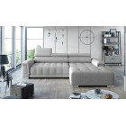 Narożnik CAMPO S z elektryczną regulacją siedziska Prawostronny w tkaninie MEMPHIS 16 WERSAL