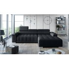 Narożnik CAMPO S z elektryczną regulacją siedziska Prawostronny w tkaninie MEMPHIS 20 WERSAL