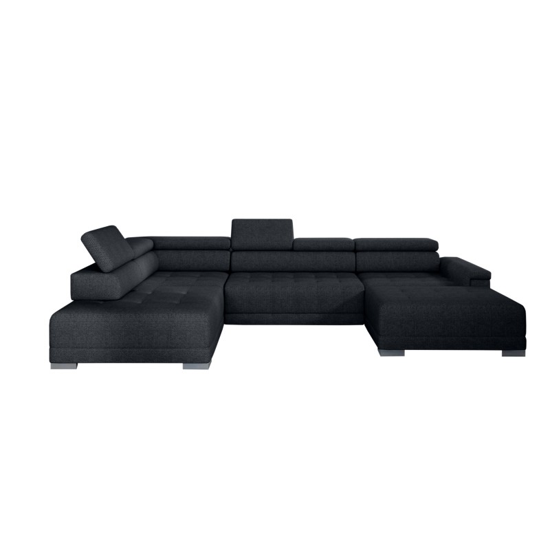 Narożnik CAMPO XL z elektryczną regulacją siedziska Lewostronny w tkaninie MEMPHIS 20 WERSAL