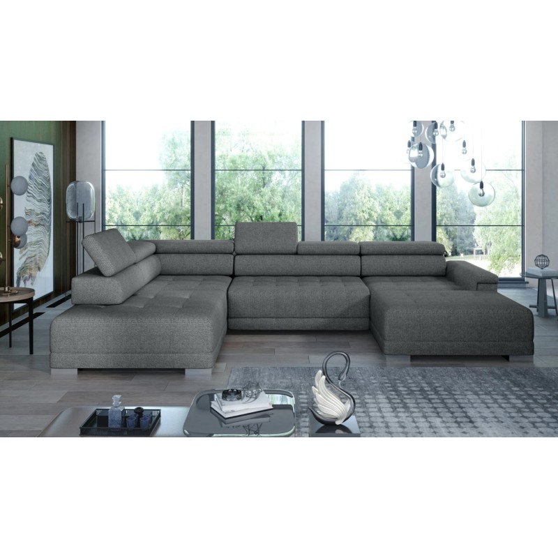 Narożnik CAMPO XL z elektryczną regulacją siedziska Lewostronny w tkaninie MEMPHIS 06 WERSAL Narożnik CAMPO XL z elektryczną regulacją siedziska Lewostronny w tkaninie MEMPHIS 06 WERSAL