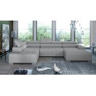 Narożnik CAMPO XL z elektryczną regulacją siedziska Lewostronny w tkaninie MEMPHIS 16 WERSAL