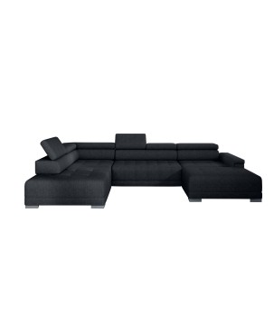 Narożnik CAMPO XL z elektryczną regulacją siedziska Lewostronny w tkaninie MEMPHIS 20 WERSAL