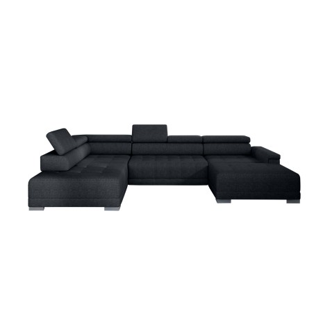 Narożnik CAMPO XL z elektryczną regulacją siedziska Lewostronny w tkaninie MEMPHIS 20 WERSAL