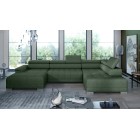 Narożnik CAMPO XL z elektryczną regulacją siedziska Prawostronny w tkaninie MEMPHIS 12 WERSAL