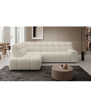 Narożnik COCOON L z elektryczną regulacją siedziska Lewostronny w tkaninie JAGUAR 02