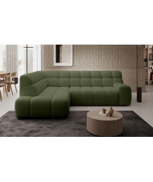 Narożnik COCOON L z elektryczną regulacją siedziska Lewostronny w tkaninie JAGUAR 12