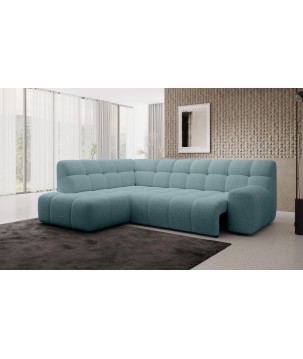 Narożnik COCOON L z elektryczną regulacją siedziska Lewostronny w tkaninie JAGUAR 16