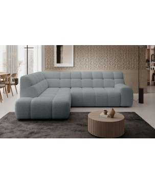 Narożnik COCOON L z elektryczną regulacją siedziska Lewostronny w tkaninie JAGUAR 19