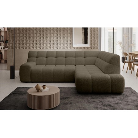 Narożnik COCOON L z elektryczną regulacją siedziska Prawostronny w tkaninie JAGUAR 08