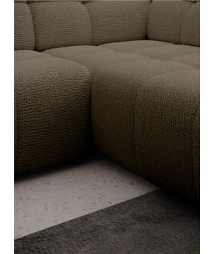 Narożnik COCOON L z elektryczną regulacją siedziska Prawostronny w tkaninie JAGUAR 08