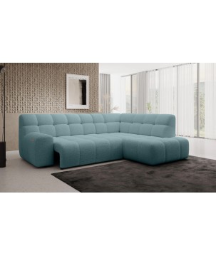 Narożnik COCOON L z elektryczną regulacją siedziska Prawostronny w tkaninie JAGUAR 16