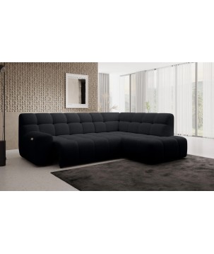 Narożnik COCOON L z elektryczną regulacją siedziska Prawostronny w tkaninie JAGUAR 22