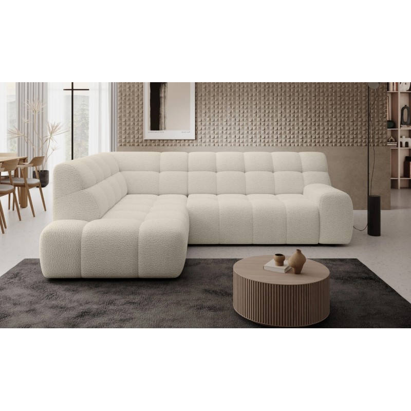 Narożnik COCOON L z elektryczną regulacją siedziska Lewostronny w tkaninie JAGUAR 02