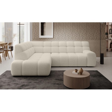 Narożnik COCOON L z elektryczną regulacją siedziska Lewostronny w tkaninie JAGUAR 02