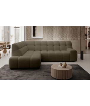 Narożnik COCOON L z elektryczną regulacją siedziska Lewostronny w tkaninie JAGUAR 08