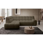 Narożnik COCOON L z elektryczną regulacją siedziska Lewostronny w tkaninie JAGUAR 08