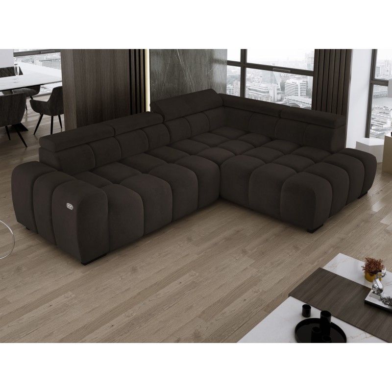 Narożnik BULL L Prawostronny z Elektryczną Regulacją SALVADOR 04 WERSAL