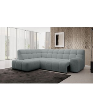 Narożnik COCOON L z elektryczną regulacją siedziska Lewostronny w tkaninie JAGUAR 19