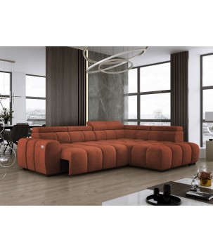 Narożnik BULL L Prawostronny z Elektryczną Regulacją SALVADOR 07 WERSAL