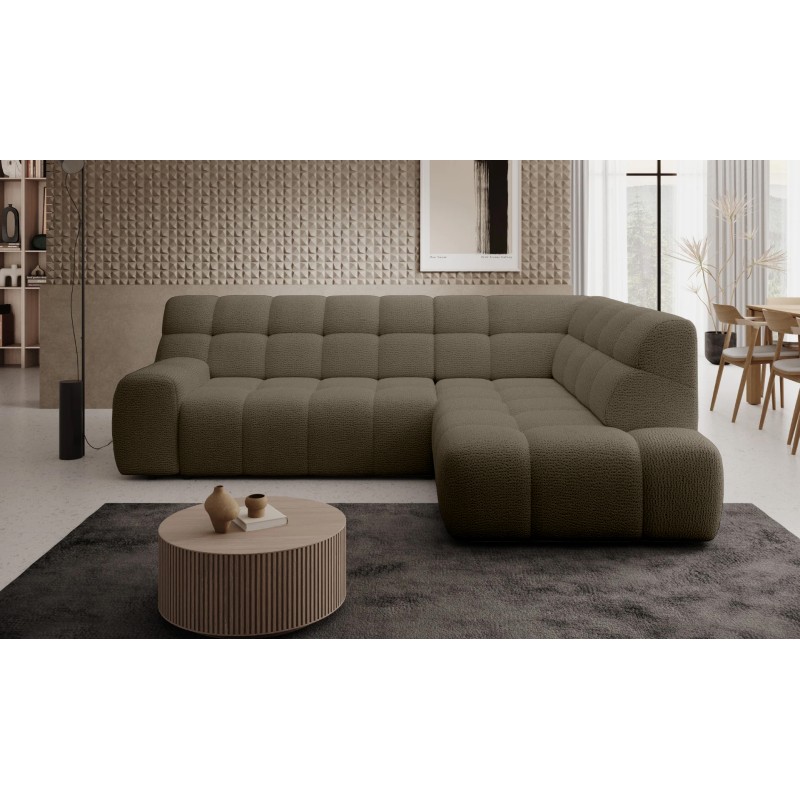 Narożnik COCOON L z elektryczną regulacją siedziska Prawostronny w tkaninie JAGUAR 08