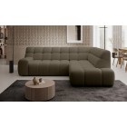 Narożnik COCOON L z elektryczną regulacją siedziska Prawostronny w tkaninie JAGUAR 08