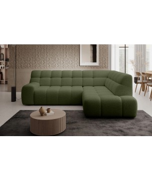 Narożnik COCOON L z elektryczną regulacją siedziska Prawostronny w tkaninie JAGUAR 12