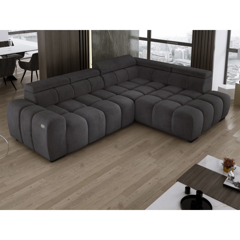 Narożnik BULL L Prawostronny z Elektryczną Regulacją SALVADOR 15 WERSAL