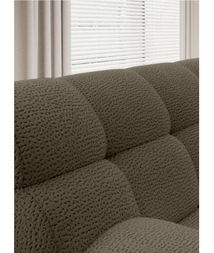 Narożnik COCOON S w układzie L z elektryczną regulacją siedziska Lewostronny w tkaninie JAGUAR 08