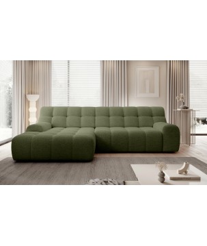 Narożnik COCOON S w układzie L z elektryczną regulacją siedziska Lewostronny w tkaninie JAGUAR 12