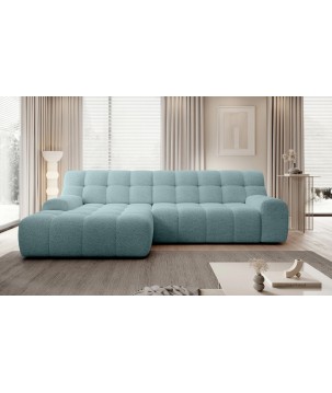 Narożnik COCOON S w układzie L z elektryczną regulacją siedziska Lewostronny w tkaninie JAGUAR 16