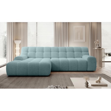 Narożnik COCOON S w układzie L z elektryczną regulacją siedziska Lewostronny w tkaninie JAGUAR 16