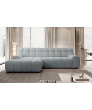 Narożnik COCOON S w układzie L z elektryczną regulacją siedziska Lewostronny w tkaninie JAGUAR 19