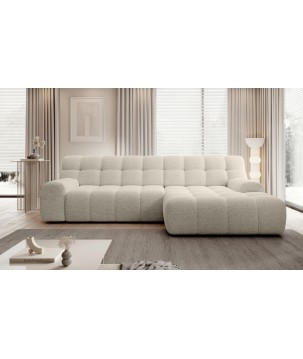 Narożnik COCOON S w układzie L z elektryczną regulacją siedziska Prawostronny w tkaninie JAGUAR 02