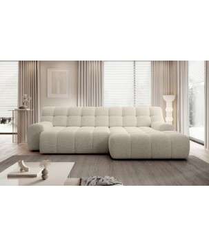 Narożnik COCOON S w układzie L z elektryczną regulacją siedziska Prawostronny w tkaninie JAGUAR 02