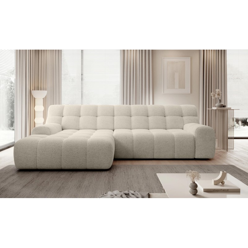 Narożnik COCOON S w układzie L z elektryczną regulacją siedziska Lewostronny w tkaninie JAGUAR 02