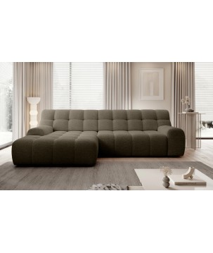 Narożnik COCOON S w układzie L z elektryczną regulacją siedziska Lewostronny w tkaninie JAGUAR 08