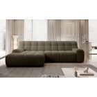 Narożnik COCOON S w układzie L z elektryczną regulacją siedziska Lewostronny w tkaninie JAGUAR 08